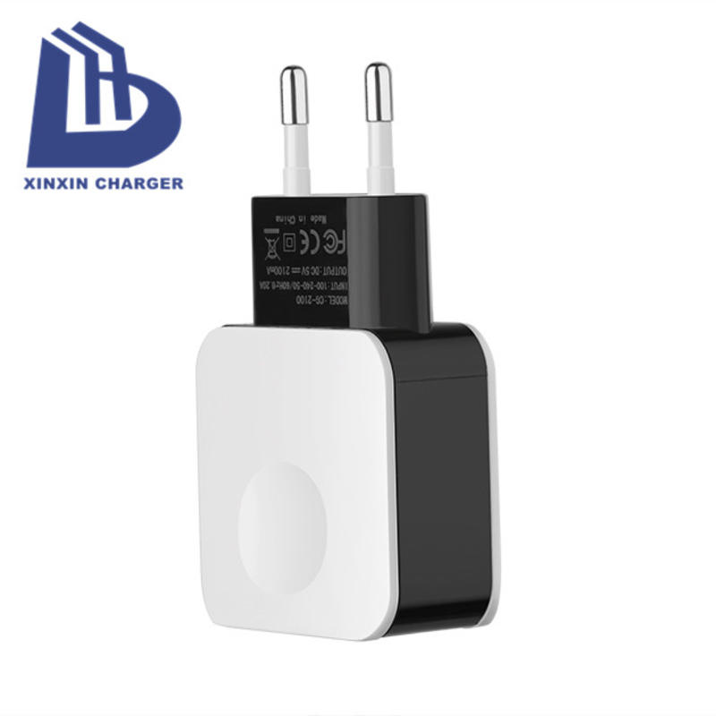 Handy-Schnellladegerät Universaladapter 2 USB-Anschlüsse Universelles Multi-Travel-Ladegerät Tragbare Ladung